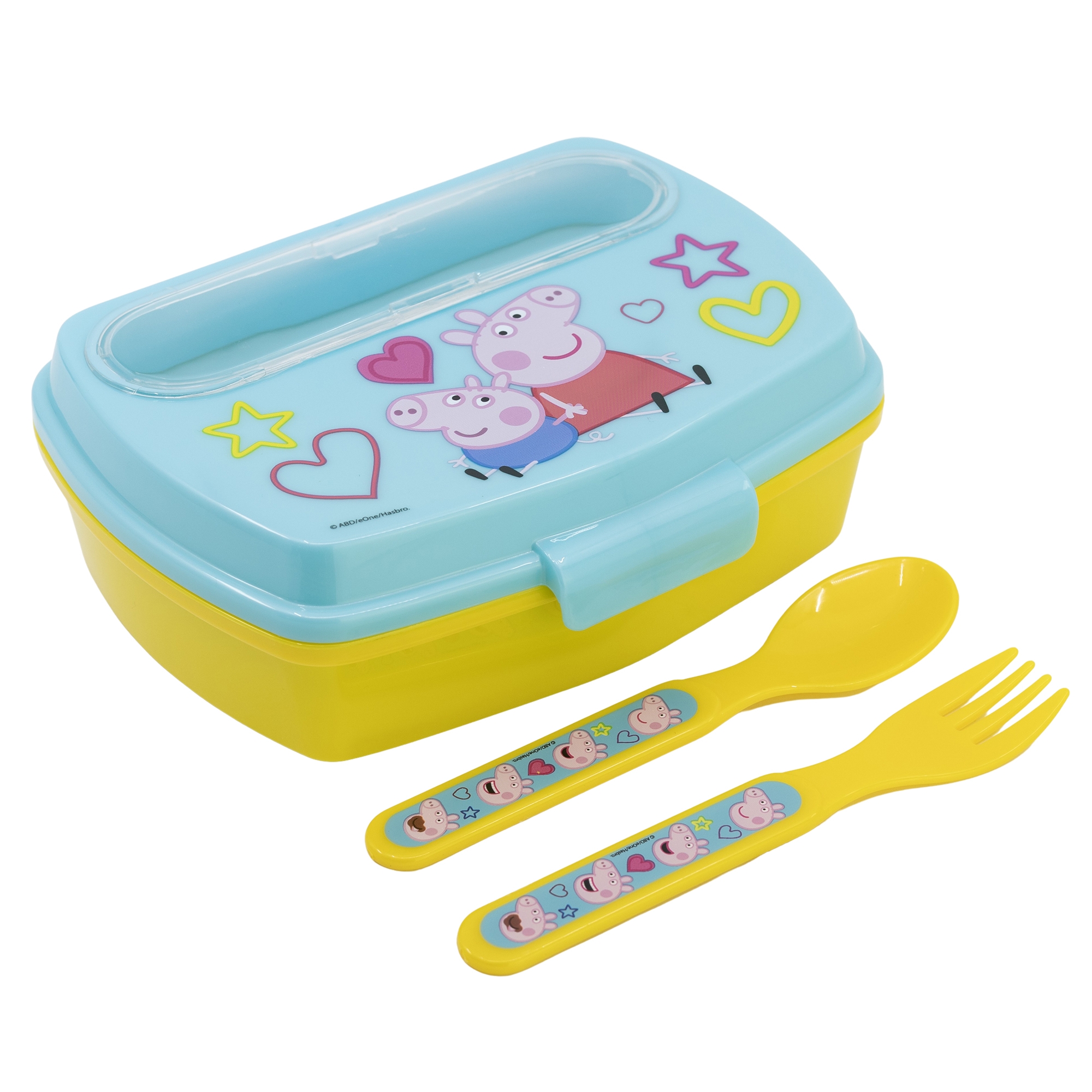 Peppa Pig Sandwich Box Snack Box Container, Lunchbox