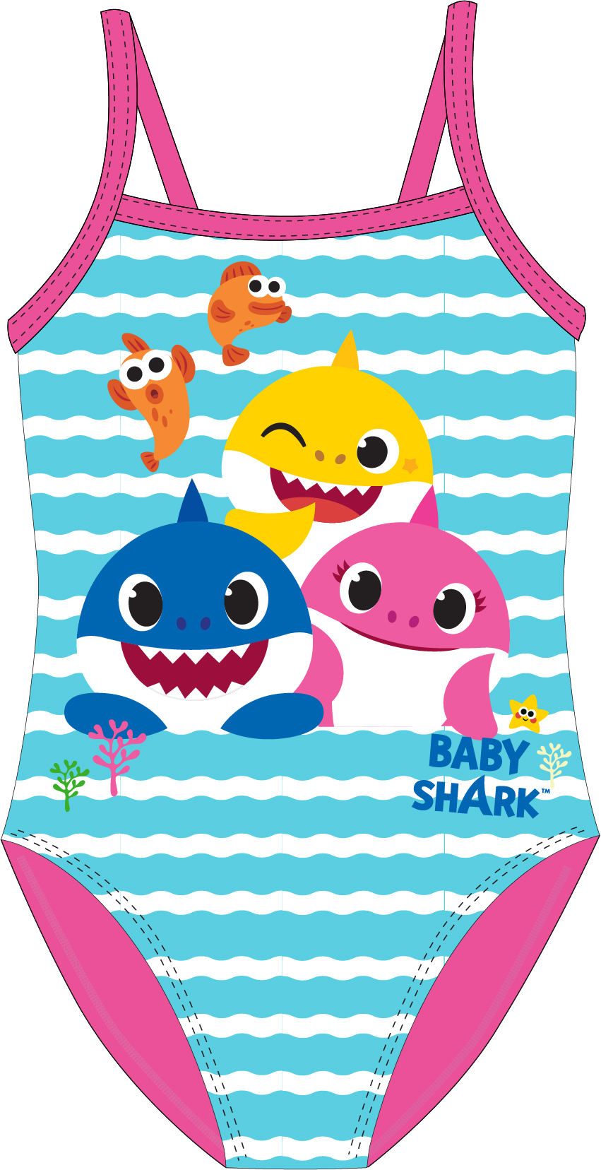 Baby Shark Girl s Swimsuit Sweet Dreams